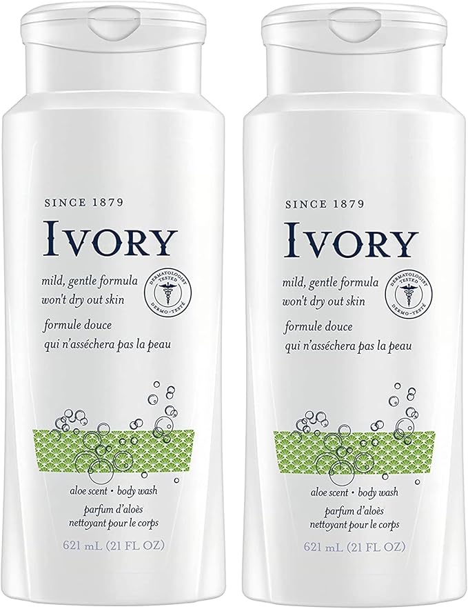 Ivory Scented Body Wash, Aloe 21 oz (Pack of 2) - Image 2